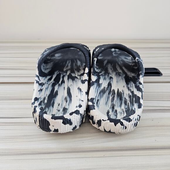 Adidas Originals Adilette 22 Men's Slide Carbon Aluminium Silver Size 6 - Picture 6 of 9